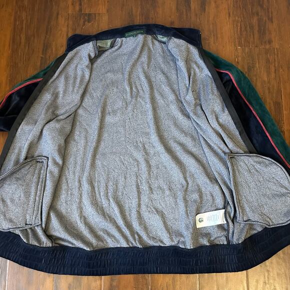 EXTRACURRICULAR Velour Jacket Navy Blue Full Zip Track Training Outdoor - Picture 3 of 8